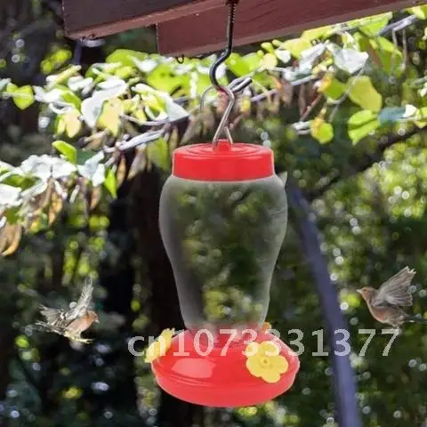 

Bird Feeder Hanging Plastic Bottle Water Plastics Hummingbird Feeder Garden Outdoor Iron Hook Flower Pet Bird Supplies