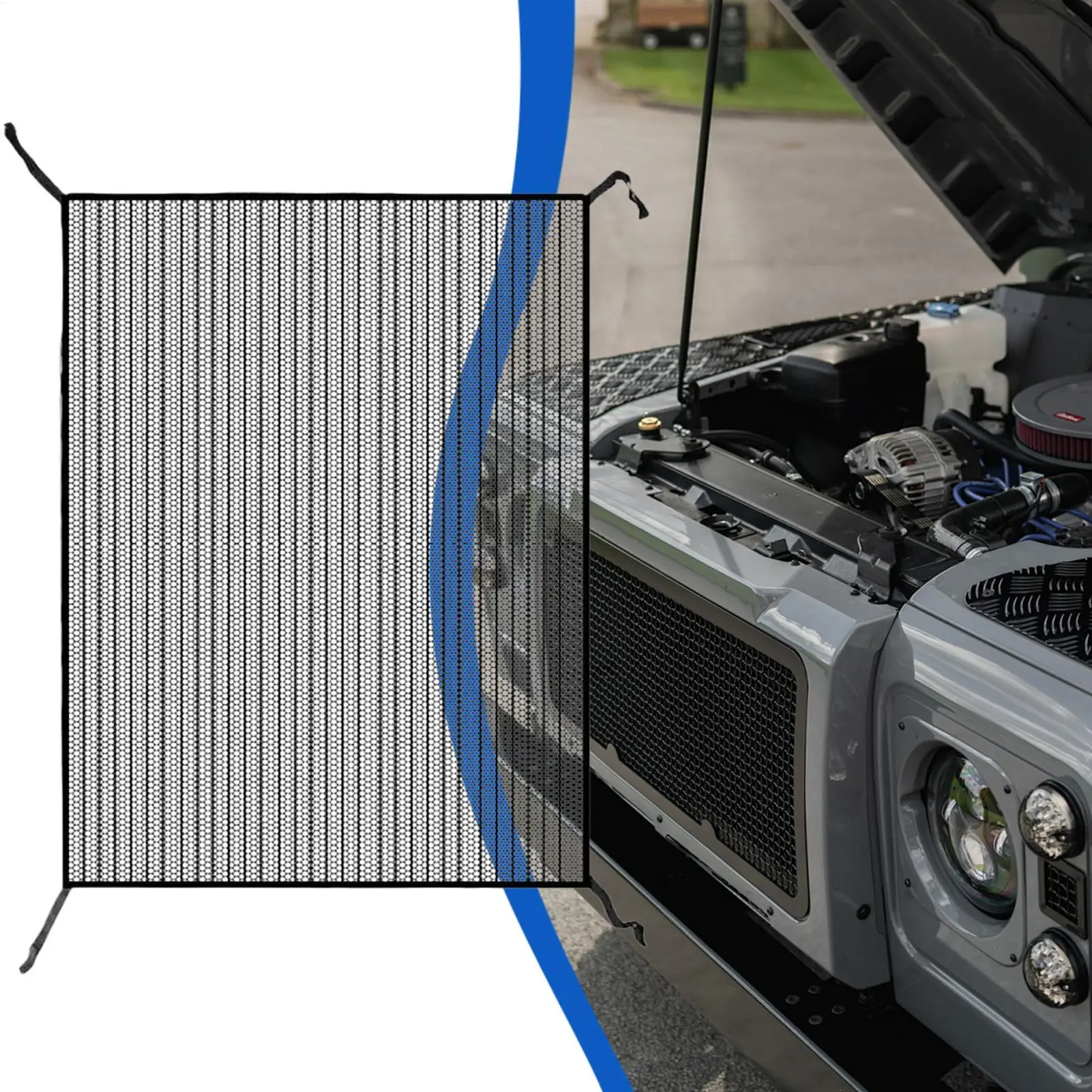 Car Grill Mesh Front Grill Engine Mesh Anti-Clogging Cover for Radiator Vehicle Prevent Stone Leaf From Flying Into The Engine