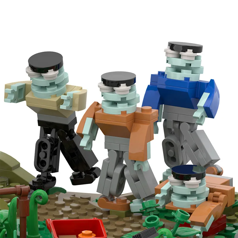 MOC – blocs de construction classiques pour promenades, Doomsday, modèle de tour de garde, prisonnier cellulaire, assembler l'architecture, jouet en briques