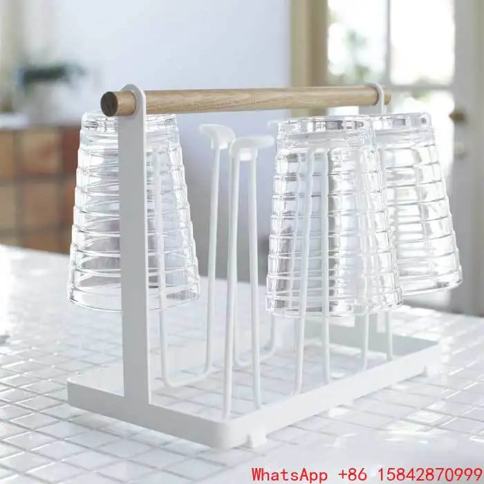 porte-gobelet-de-vidange-en-bois-blanc-en-metal-de-cuisine