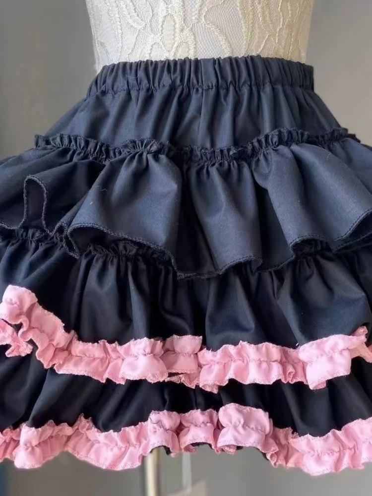 Falda acampanada coreana Sle, falda acampanada de Ballet Sle, falda con pastel de calabaza, cintura alta, transpirable, agradable a la piel, longitud f para mujer