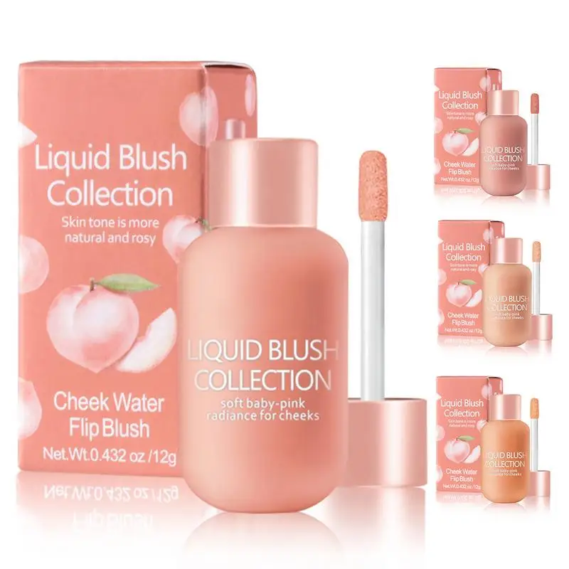 Colorete líquido de Veleta mate, colorete hidratante para labios, brillo de mejillas, crema de colorete Natural duradera, palo de rubor, Cosméticos de belleza, 1 unidad