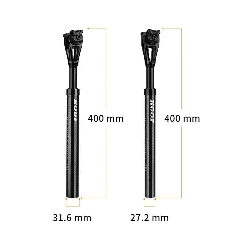 

KOOF MTB Seatpost Adjustable Angle Mountain Bicycle Seat Post 27.2 31.6mmx400mm Shock Absorber Cycling Seat Tube