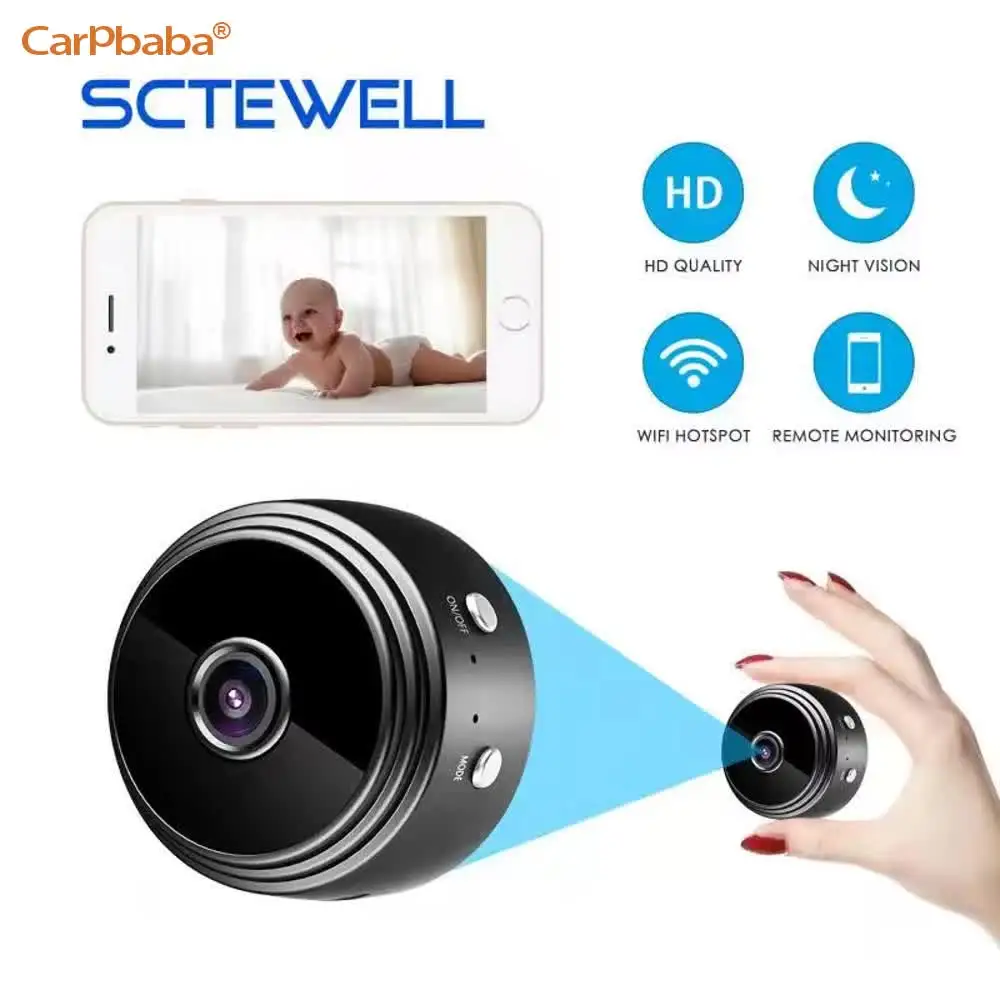 Carpbaba WiFi Camera with A9 Surveillance Security Mini CCTV Wireless Mini Camera 720p%2F1080P Camera In Home