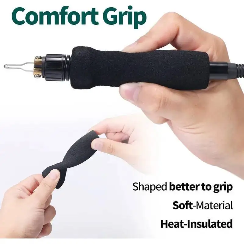 

YIHUA 939D-VI Soldering & Pyrography Workstation Dual Independent Temperature Control 20 Replaceable Tips & Metal Spring Holder