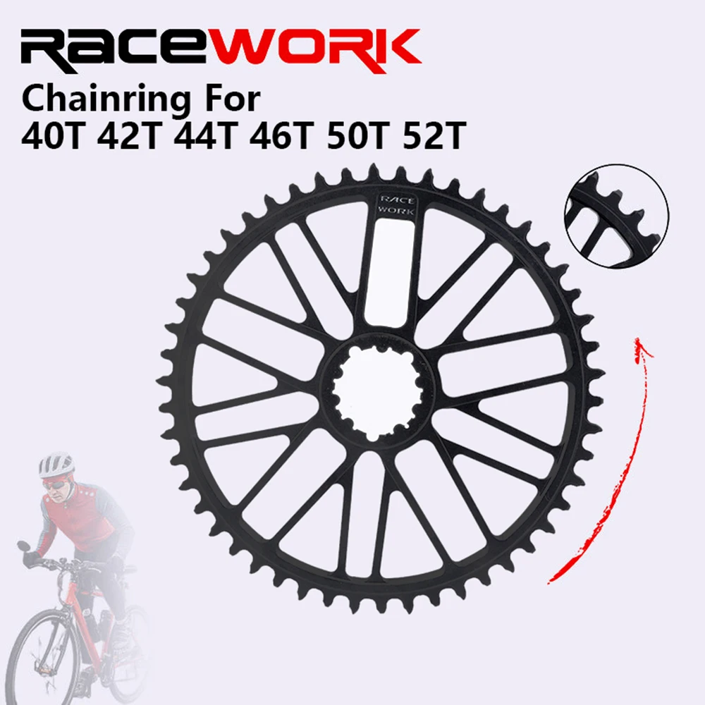 

Звезда для шоссейного велосипеда RACEWORK 40T 42T 44T 46T 50T 52T с прямым креплением для шатунов 20/22/24-скоростных шоссейных велосипедов