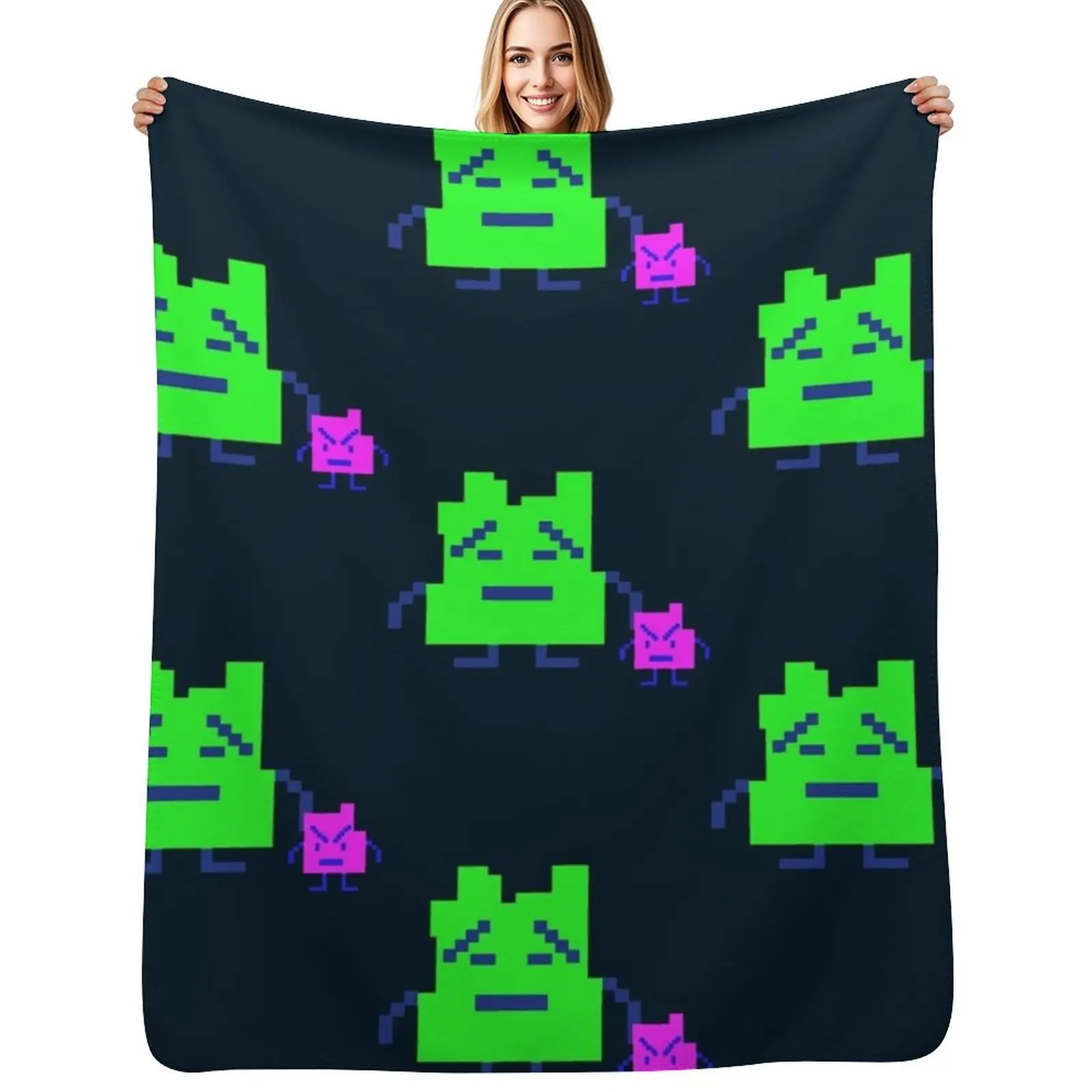

Aqua teen hunger force moonities Throw Blanket Tourist Decorative Throw Softest Flannel Blankets