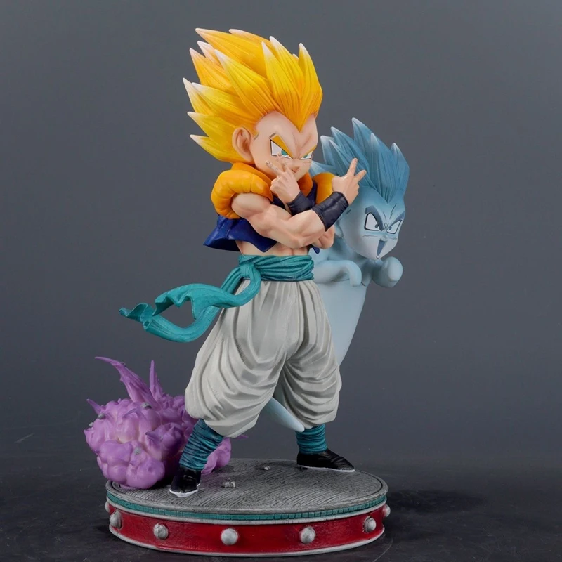 25cm Anime Dragon Ball Gotenks Figurine Super Saiyan 3 Statue CS SSJ3 Gotenks Action Figures PVC Model Collection Periphery Toys