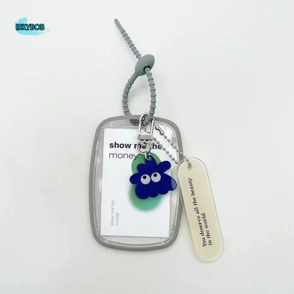 

Access Card Protective Case PVC Card Cover Korean Style Pendant INS Transparent Card Hold Women Card Cover Key Ring Ornaments