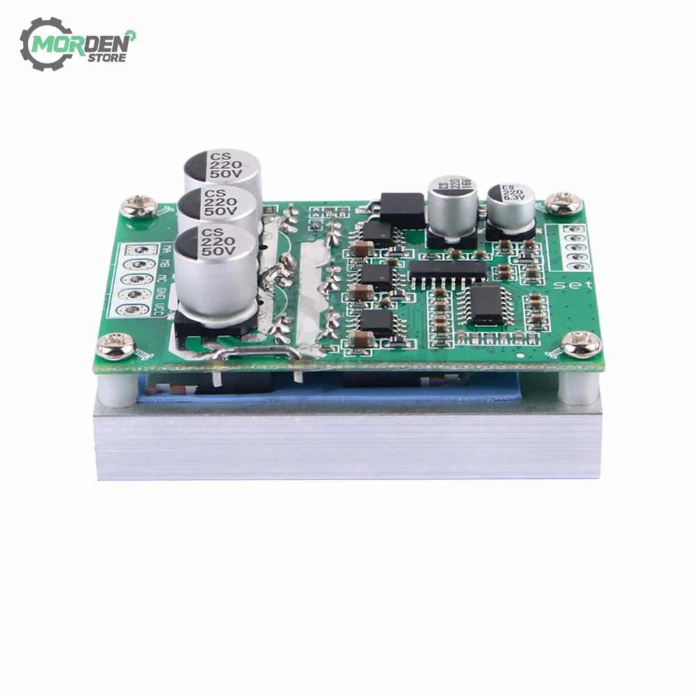 500W 15A DC 12-36V Brushless Hall Free Motor Driver Board High Power Motor Foward Reverse Speed Controller Power Supply