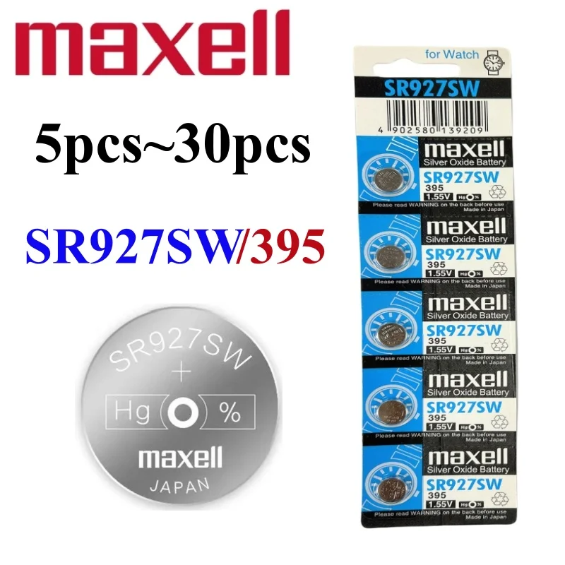 5pcs-30pcs Original SR927SW Lithium Batteries AG7 395 LR927 395AL926F Button Battery for Watch Toys Control Calculator