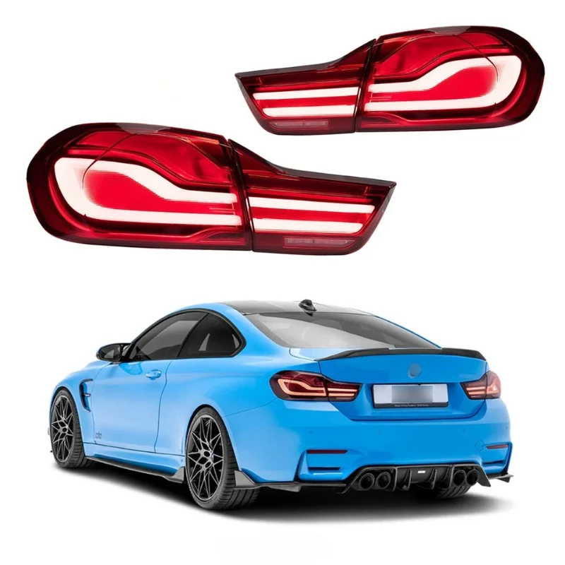 Полностью светодиодные задние фонари для подтяжки лица для BMW 4 серии F32 — обновление ходового, сигнала, тормоза, заднего хода и стояночного фонаря DRL