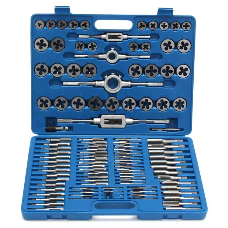 110 Pcs Alloy Steel Hand Use Automotive Tools Metric Tap And Die Set  M2-M18