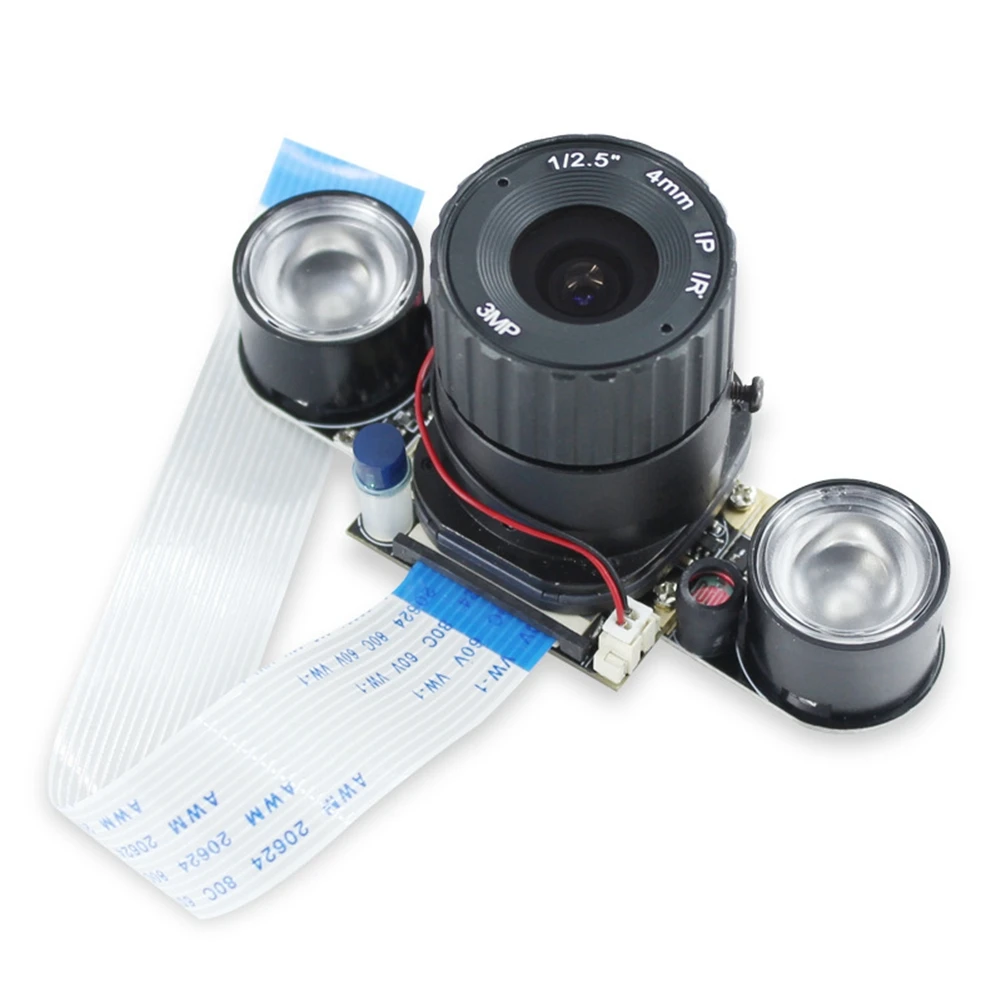 OV5647 Camera Module Adjustable Focus 65° 4MM 5MP Pixel Night Vision IR-CUT Camera for Raspberry Pi 2 4 3B+