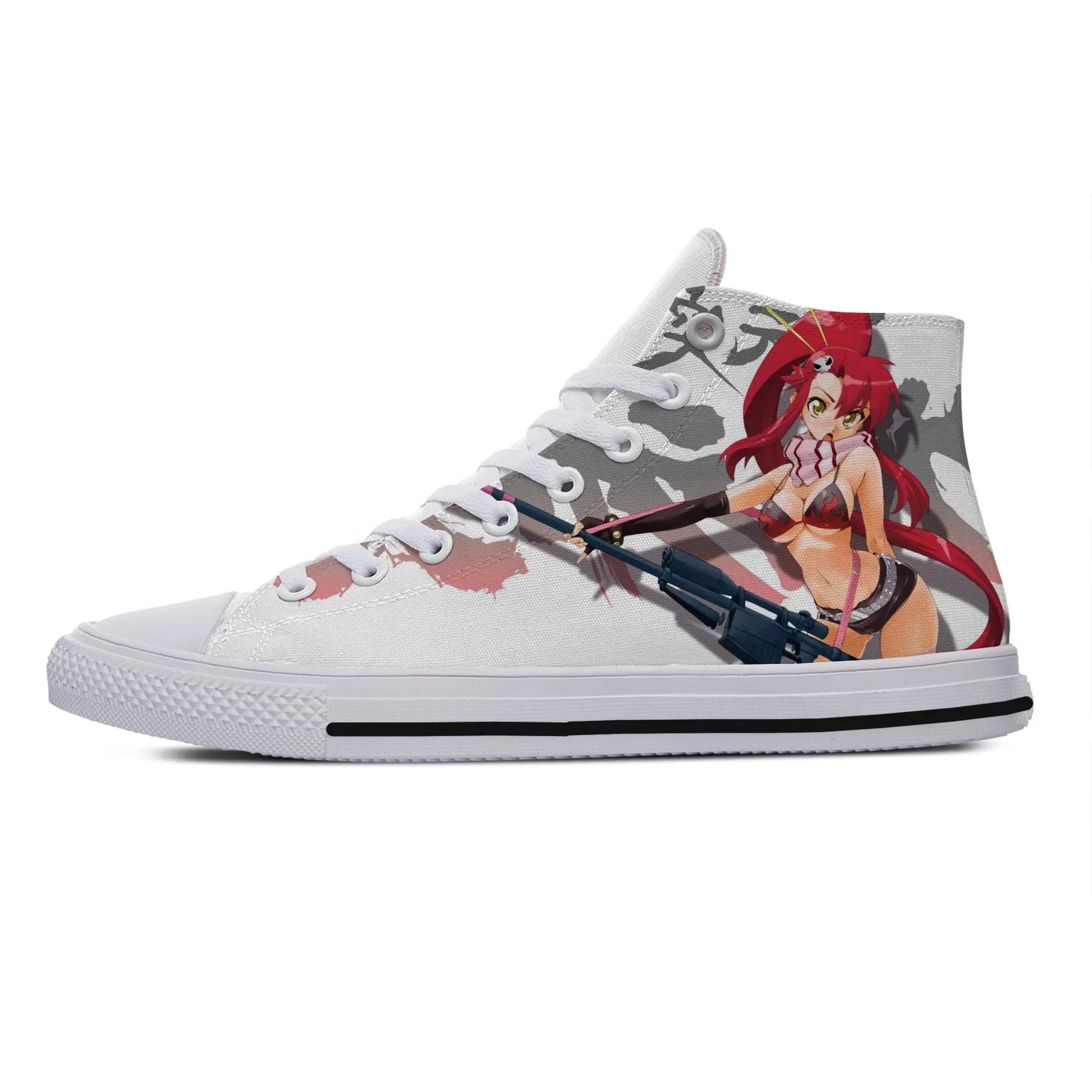 Hot Cool Fashion Funny Cartoon High Quality Sneakers Casual Shoes Men Women Anime Gurren Lagann High Help Classic Board Shoes