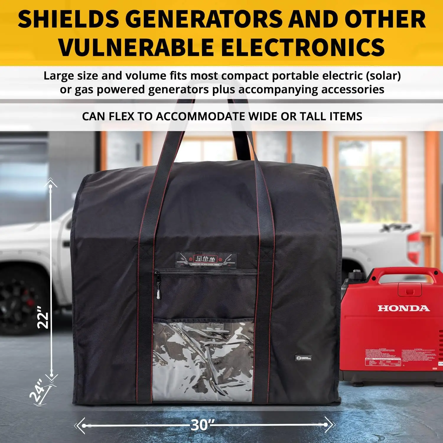 Shield for Generators & Extra-Large Electronics // Military-Grade Faraday Bag for Digital