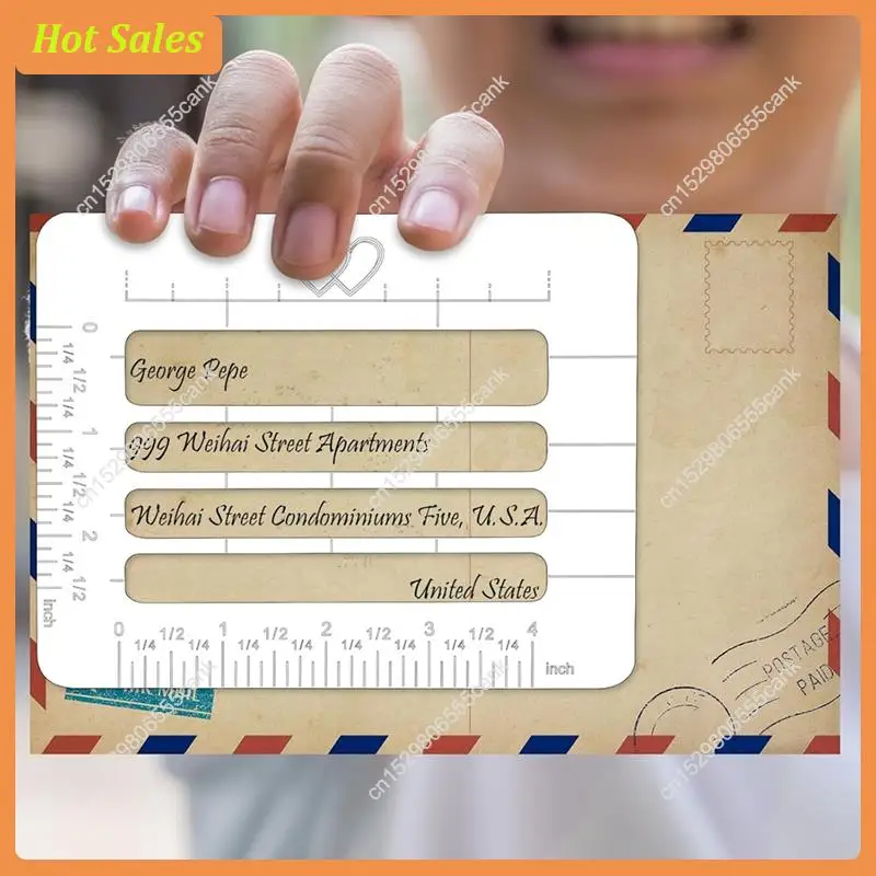 AA05 Lettering Guide For Card Paper Journal Writing, Stencil Templates For Straight Line Drawing