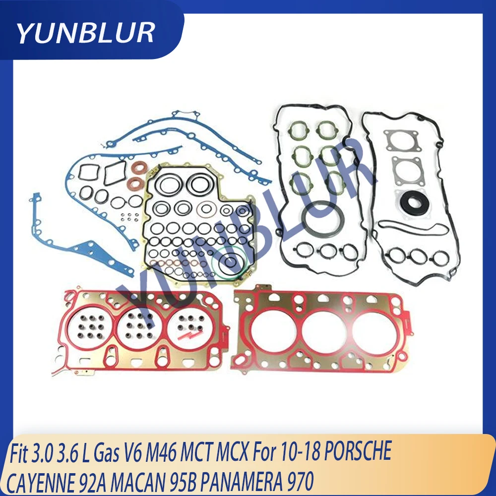 

Engine Parts Cylinder Head Full Gasket Set Fit 3.0 3.6 L Gas V6 M46 MCT MCX For 10-18 PORSCHE CAYENNE 92A MACAN 95B PANAMERA 970