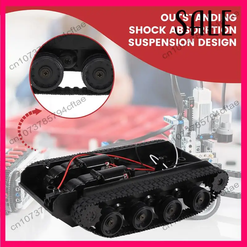-A12R Rc Tank Smart Robot Tank Car Chassis Kit Rubber Track Crawler For Arduino 130 Motor Diy Robot Toys For Children