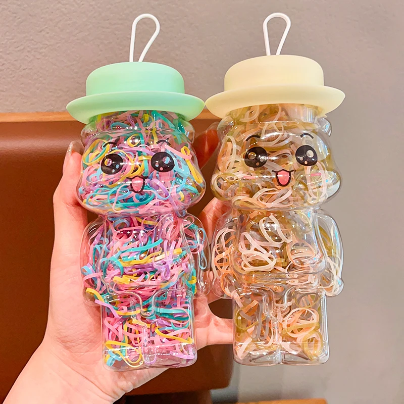 300/600PCS Children Cute Colors Classic Elastic Hair Bands Baby Girls Sweet Soft Scrunchies Rubber Bands Kids Hair Accessories