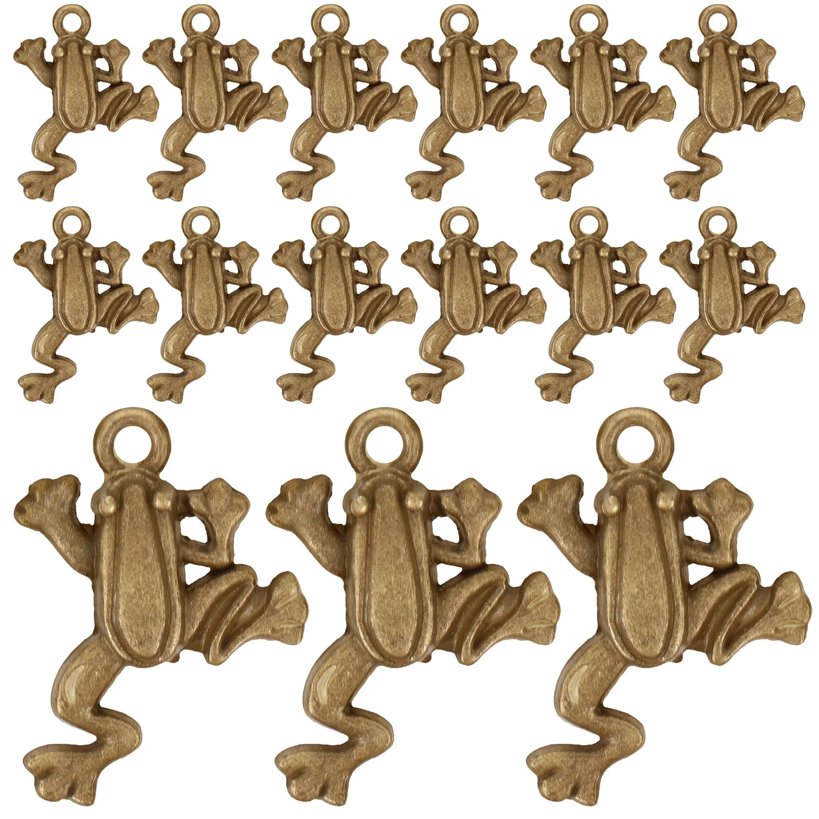 

50Pcs Style Frog Charms Metal Pendant DIY Necklace Jewelry Supplies Frog Charm Necklace Pendants Metal Charms