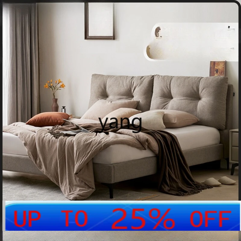 

lmm bed household small apartment simple master bedroom double bed master bedroom