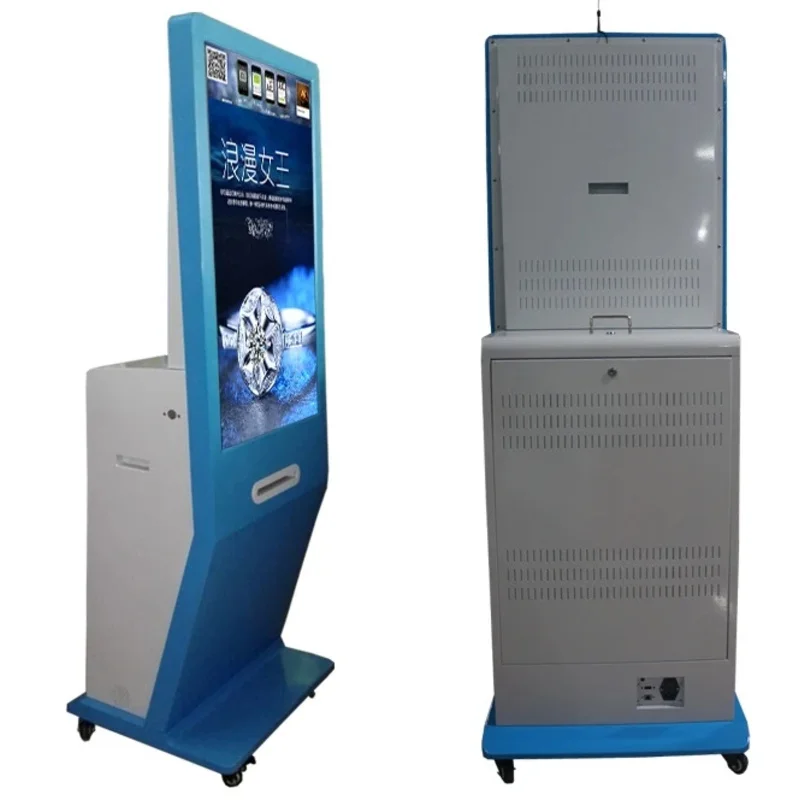 21.5 24 32 42 inch touch lcd tft hd pc wechat whatsapp payment signage totem Phototaking Boothterminal Kiosk with printer