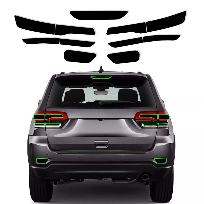 Tinted Light Covers  - Dark Fit for 2014-2021 Jeep Grand Cherokee