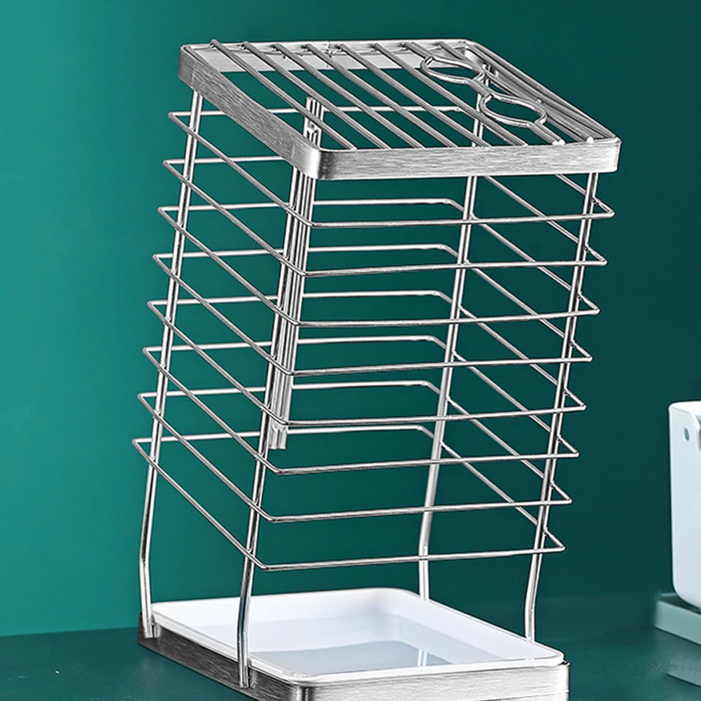

1pc Stainless Steel Cutter Rack Multifunctional Cutlery Organizer Kitchen Storage Shelf Practical Rack For Knife Tool