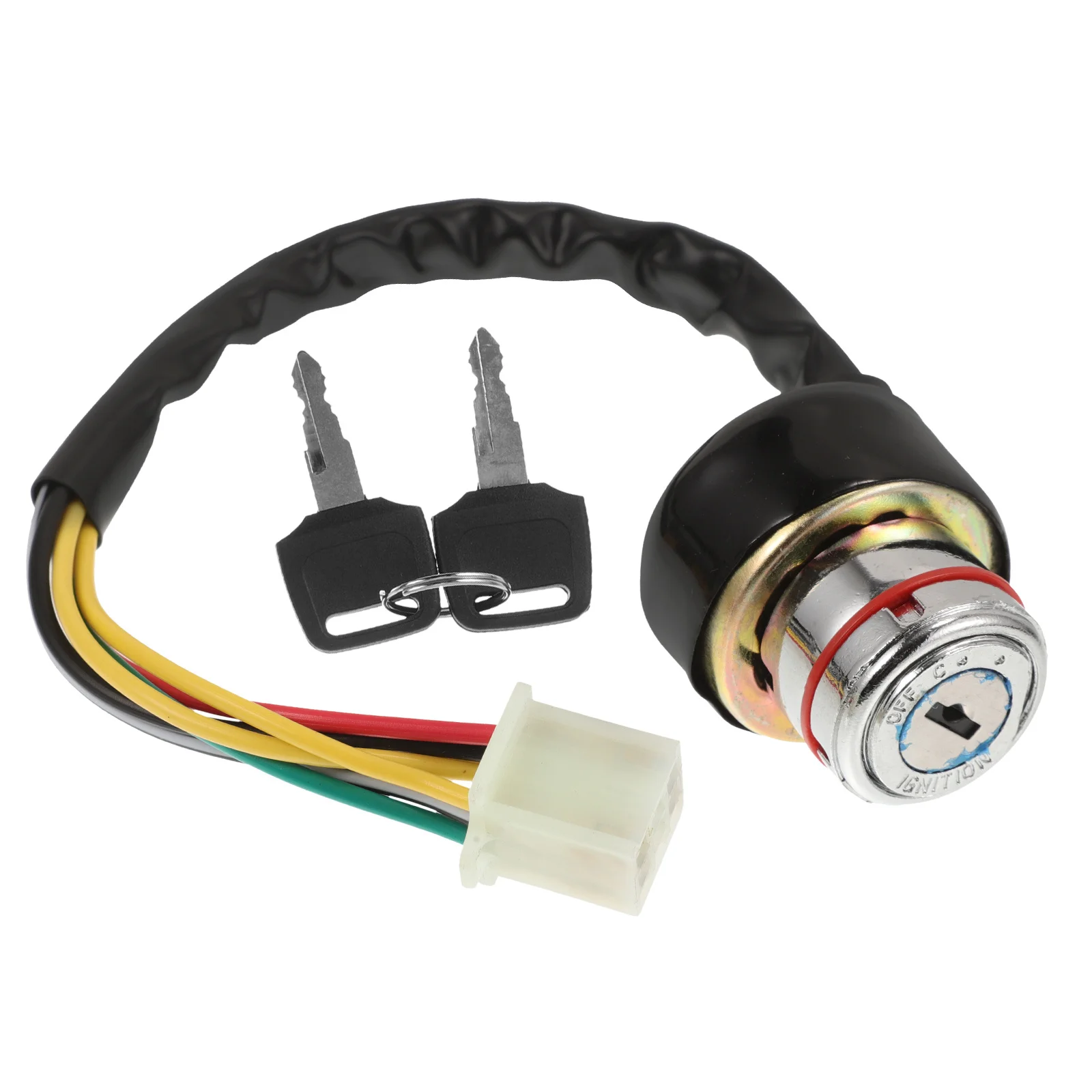 

Ignition Switch Universal 6-Wire 3-Gear Motorcycle Start Lock For Scooter Atv Tractor Starter Engine Replacement