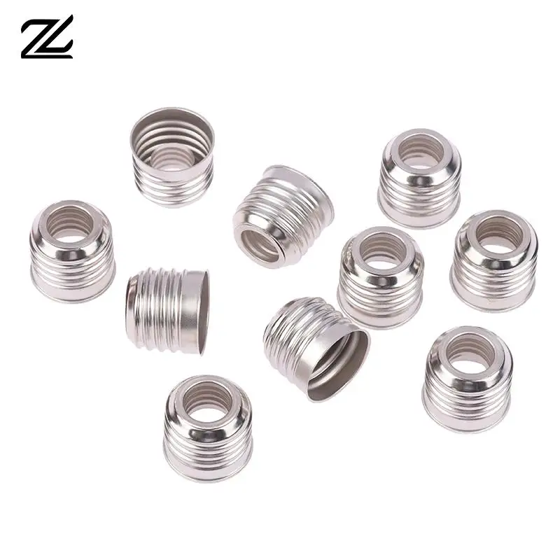 10pcs E27 To E14 Lamp Holder Converter Light Bulb Small Iron Ring Lampholder Adapter