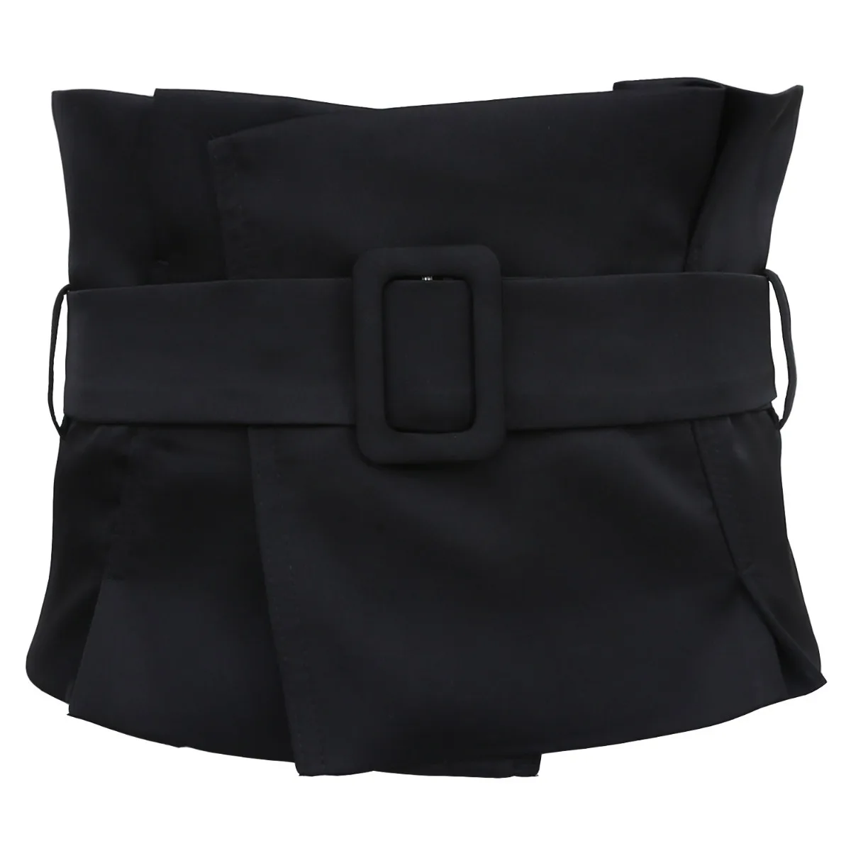 Fabric Waist Cincher Korean Vintage Style Corset Belt for Shirts Women's Casual Fashion Sash Removable Peplum Fringed Belts