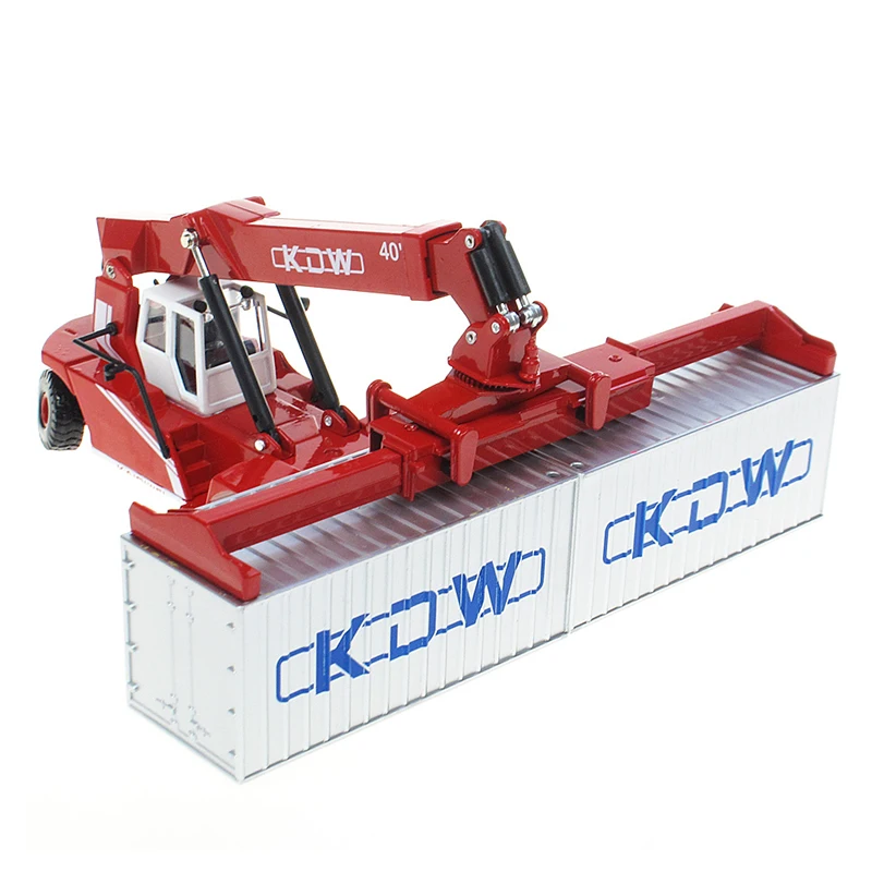 KDW Simulation 1:50 Alloy Container Crane Model Engineering Car Toy Multi-Function Truck Vehicles Toys for Boys Gifts Home Decor