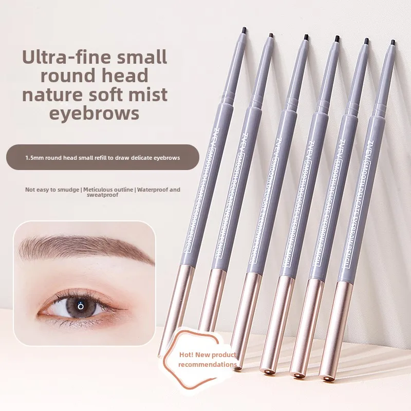 両頭アイブロウペンシル、絶妙なアイメイクの学生向けの長持ちでにじみにくい細頭アイブロウペンシル