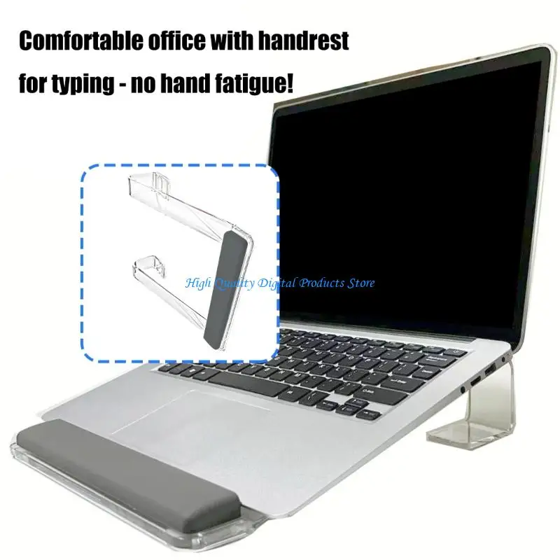 

U2JE Lightweight Acrylic Laptop Elevator For Optimal Postures Heightened Stand Mount