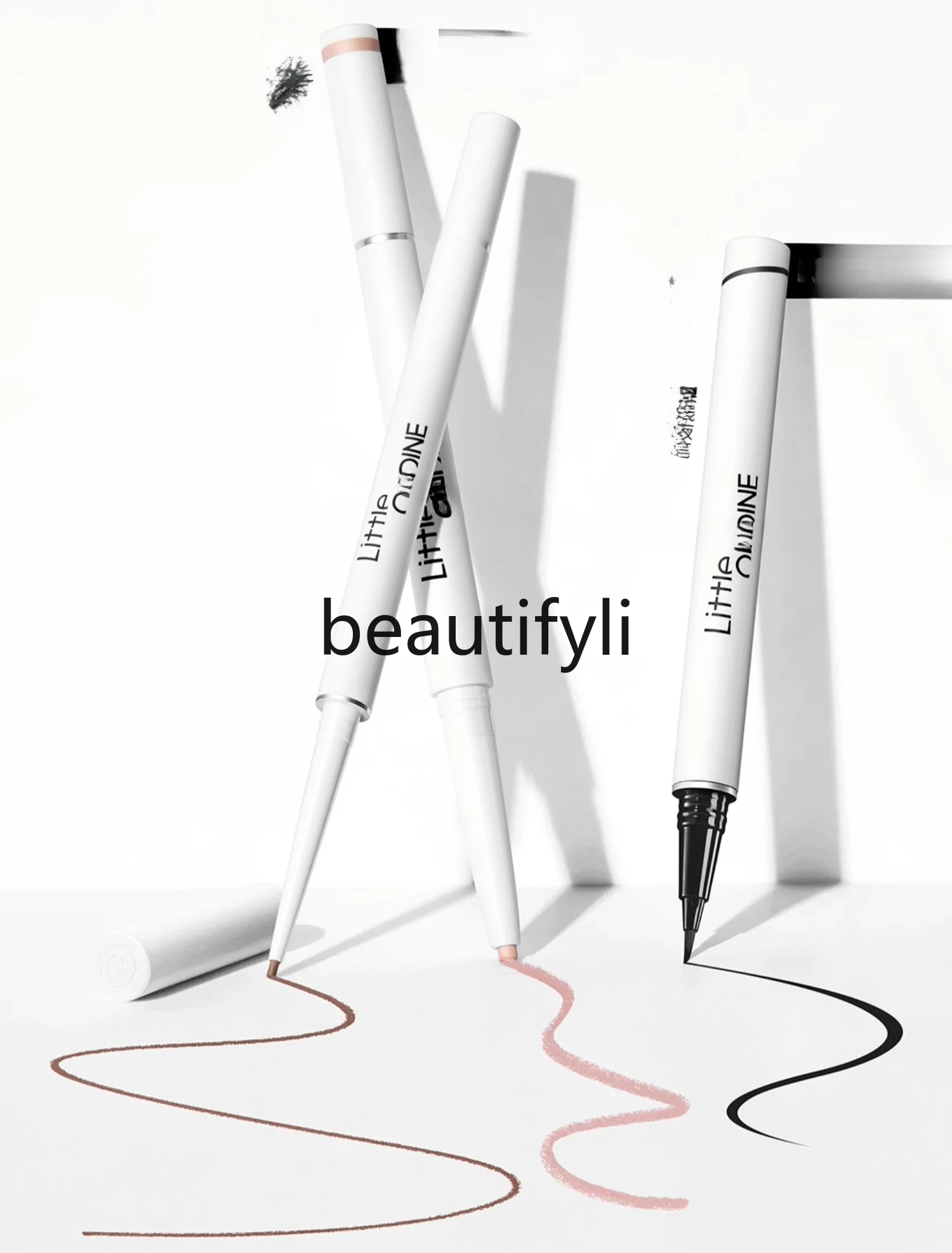 

Very fine double-headed eyeliner pen, waterproof, non-smudging, decolorizing and long-lasting novice