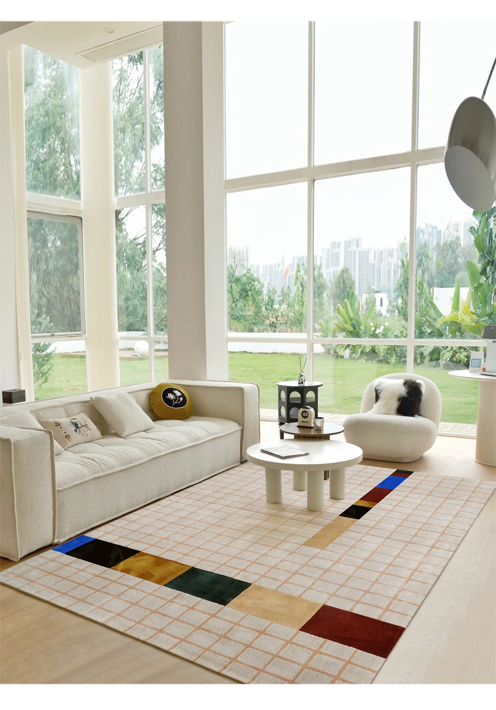 

VIKAMA French Carpet, Light Luxury Living Room Sofa, Coffee Table Mat, Simple Bedroom Bedside Blanket, Home Decoration