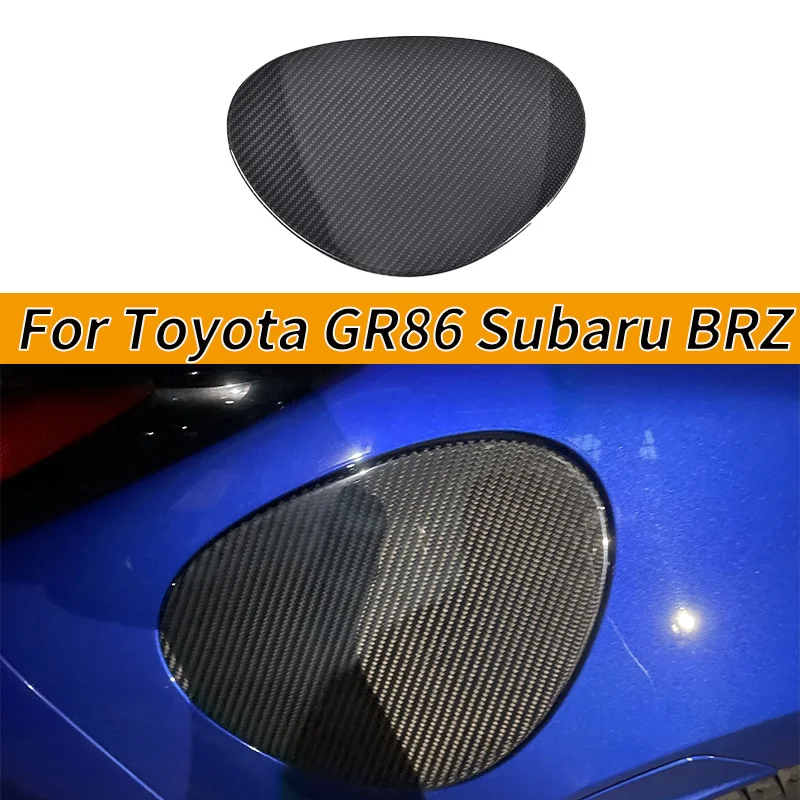 

Для Toyota GR86 Subaru BRZ из настоящего углеродного волокна, автомобильная крышка топливного бака, декоративная наклейка, внешние детали автомобиля