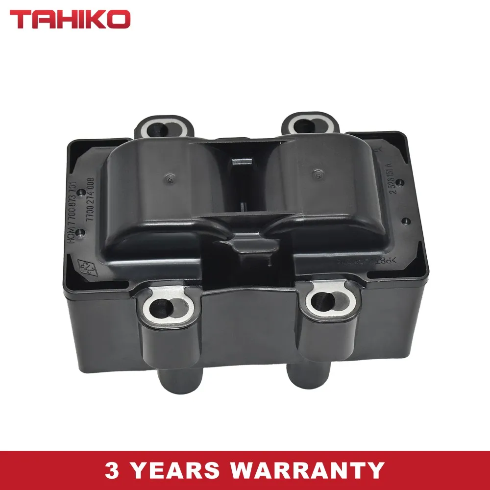 

Ignition coil 7700873701 FIT FOR Renault Clio 2005-2012 Petrol Hatch 1.2 16V FWD III BR0/1,CR0/1 1149cc D4F 706;D4F 740;D4F 764
