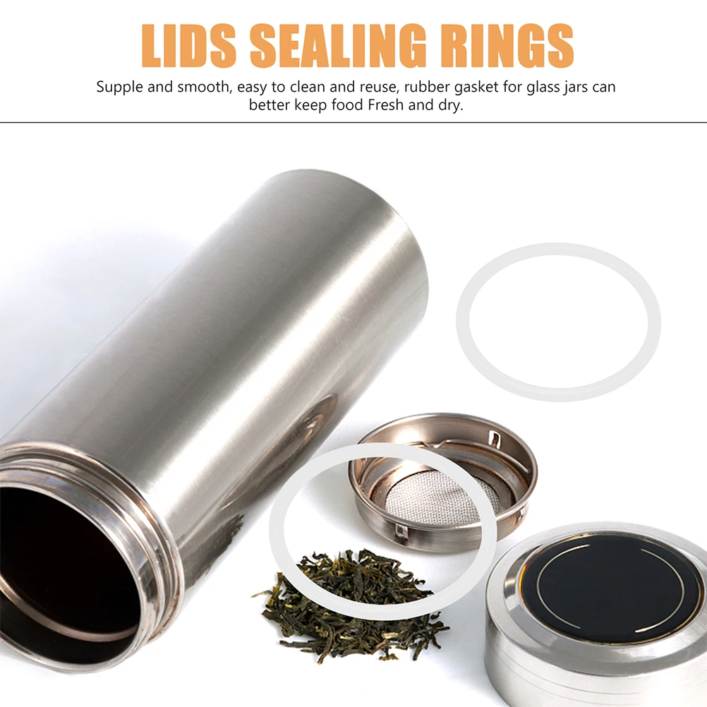 4Pcs Thermal Bottle Elastic Seal Ring Silicone Ring Insulated Cup Elastic Seal Ring Replacement Bottle Supplies Cup Silicone