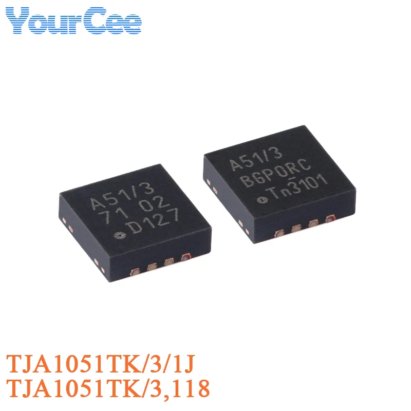 5PCS TJA1051TK/3/1J TJA1051TK/3,118 HVSON-8-EP A51/3 ATJA1051TK High Speed CAN Transceiver Chip