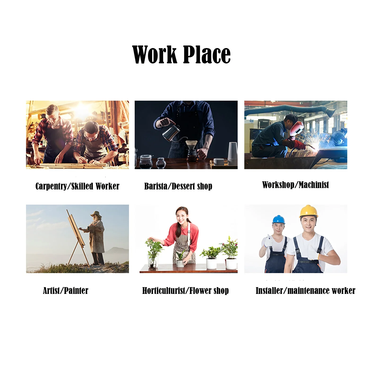 Thick Washed Denim Apron hair stylist for Women Men restaurant coffee milk tea shop work clothes barber
