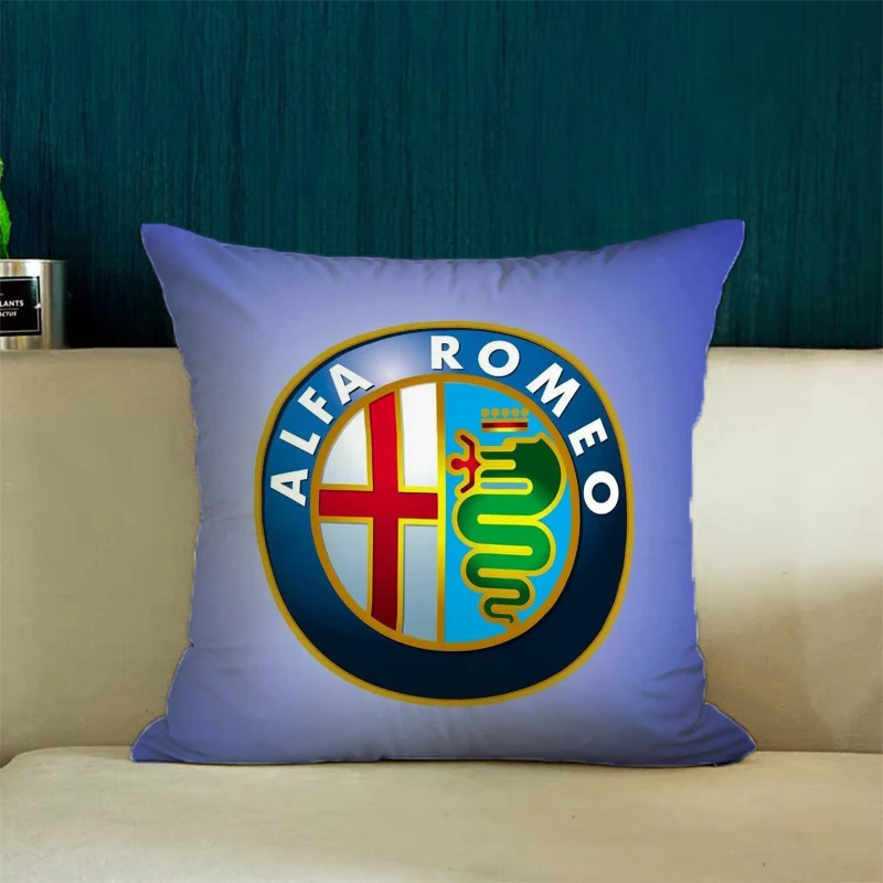 A-Alfa Romeo Pillow Cover 45x45 Cushions Covers for Decorative Cushions Home Decoration Pillowcase 40x40 Cushion Cover 45*45