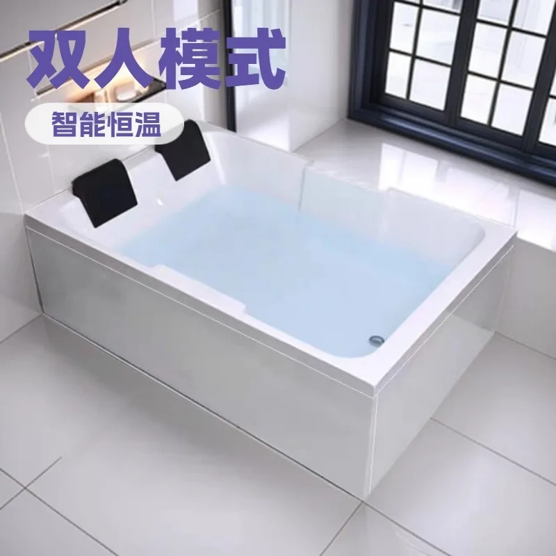 Acrylic Double SPA Hotel B & B Adult Bathtub Square Detached Bath 1.7-1