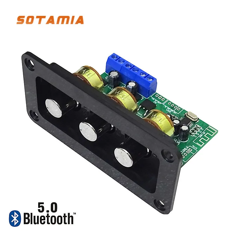 SOTAMIA Bluetooth 5.0 Amplifier Audio Board 2.0 Stereo Sound Amplificador 2X20W AUX Power Amplifier With U Disk Remote Control