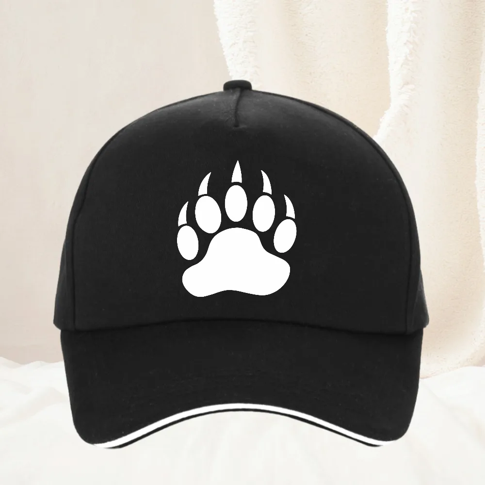 

Bear paw print baseball cap suitable for outdoor sports camping festivals and parties Duck billed cap Daily Commuter Hat Unisex