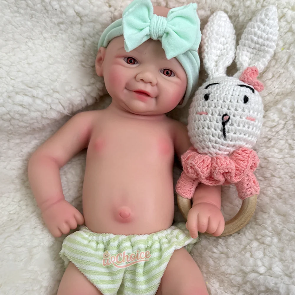 دمية أطفال واقعية مقاس 12 بوصة مصنوعة يدويًا من السيليكون بيبي قابلة للغسل لعيد الميلاد وعيد الأطفال ومجموعة الفنانين