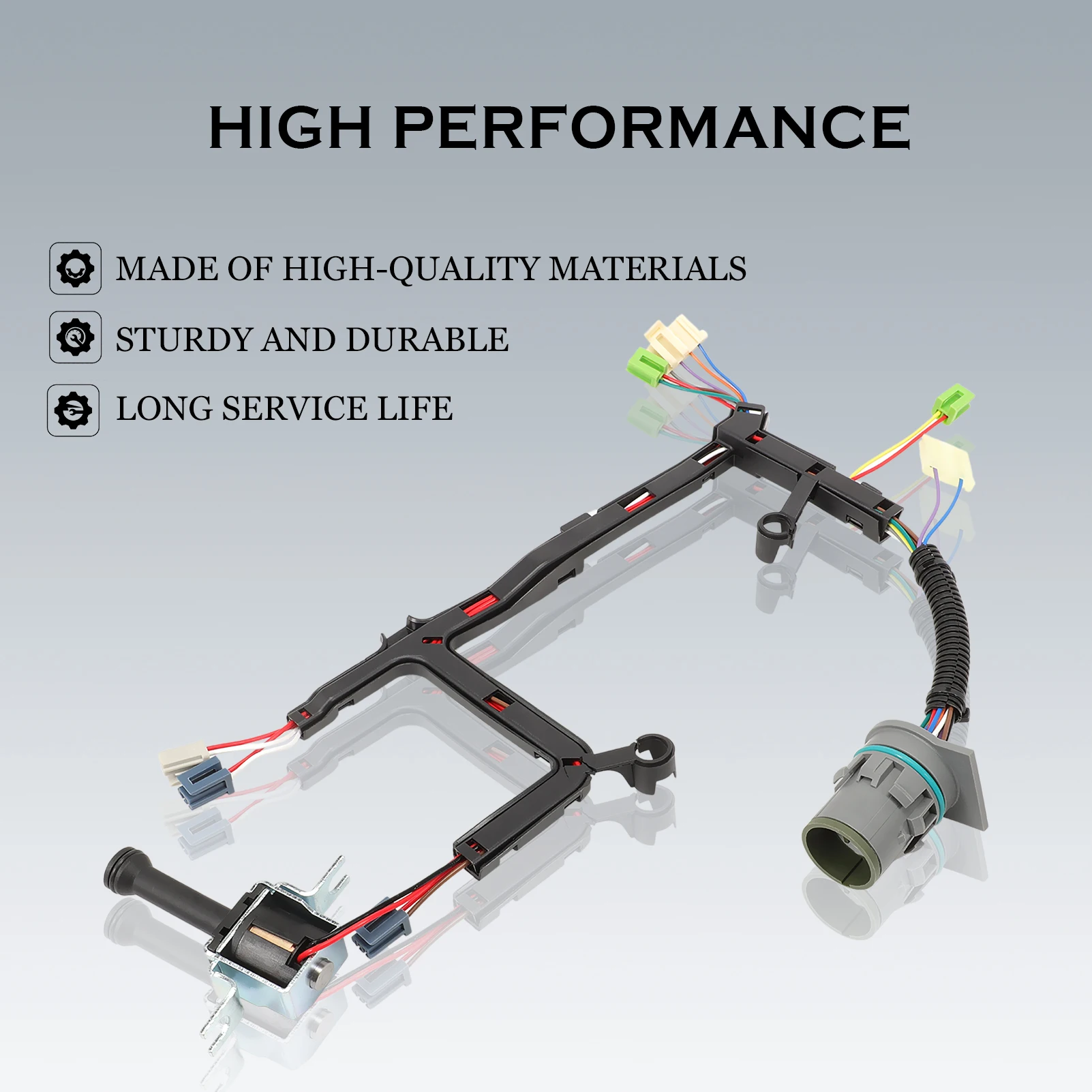 350-0025 Internal Harness TCC Solenoid w/ Antibleed Lock-up For 4L60E 1993-2002 Transmission Master Solenoid Kit 12143296 13-Pin