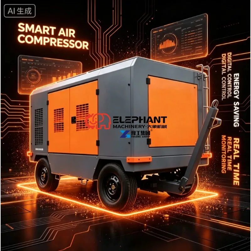 Single Cylinder Petrol Air Compressor for Household Engineering Simple Operation for Small Pneumatic Devices