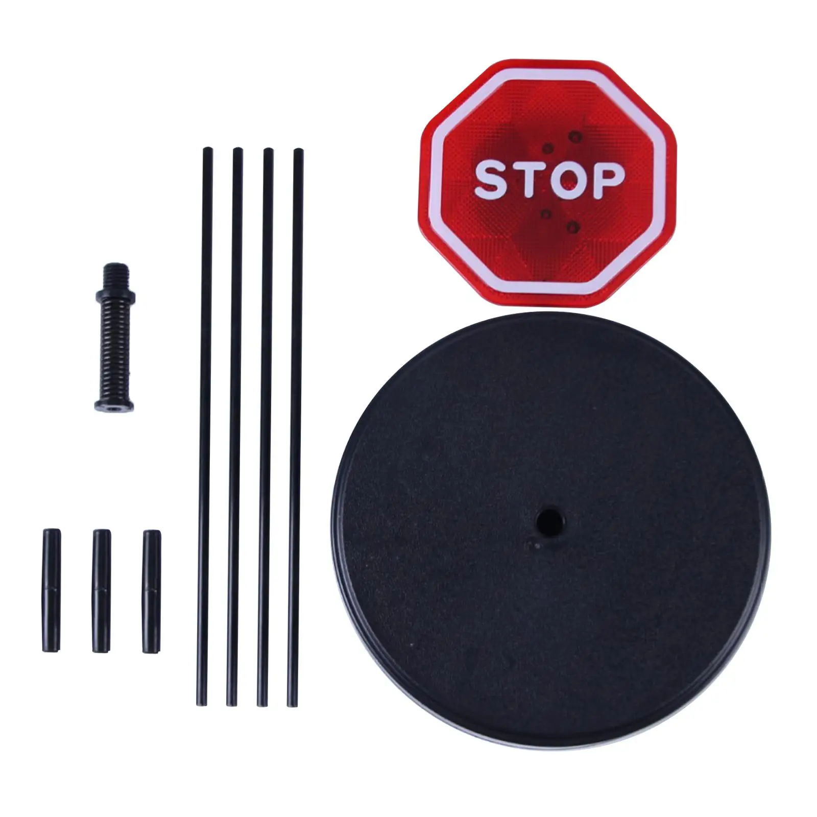 Flashing LED Light Parking Stop Sign Flashing Signal Driveway Bumper Guard